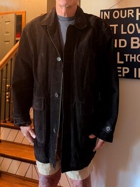 Men’s 2XLT leather coat